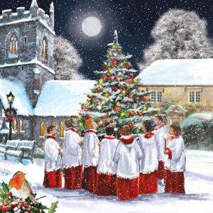 Christmas Cards- Carols Around The Tree