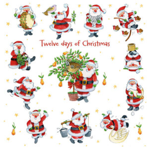 Christmas Cards- Twelve Santas